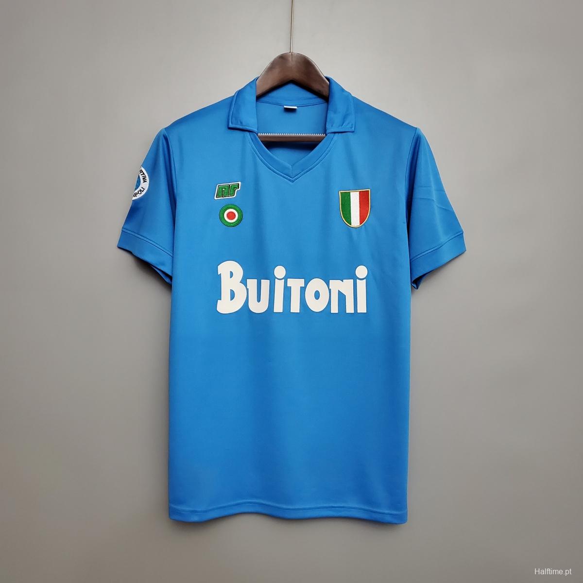 Retro Napoli 87/88 home Soccer Jersey 1:1 Thai Quality