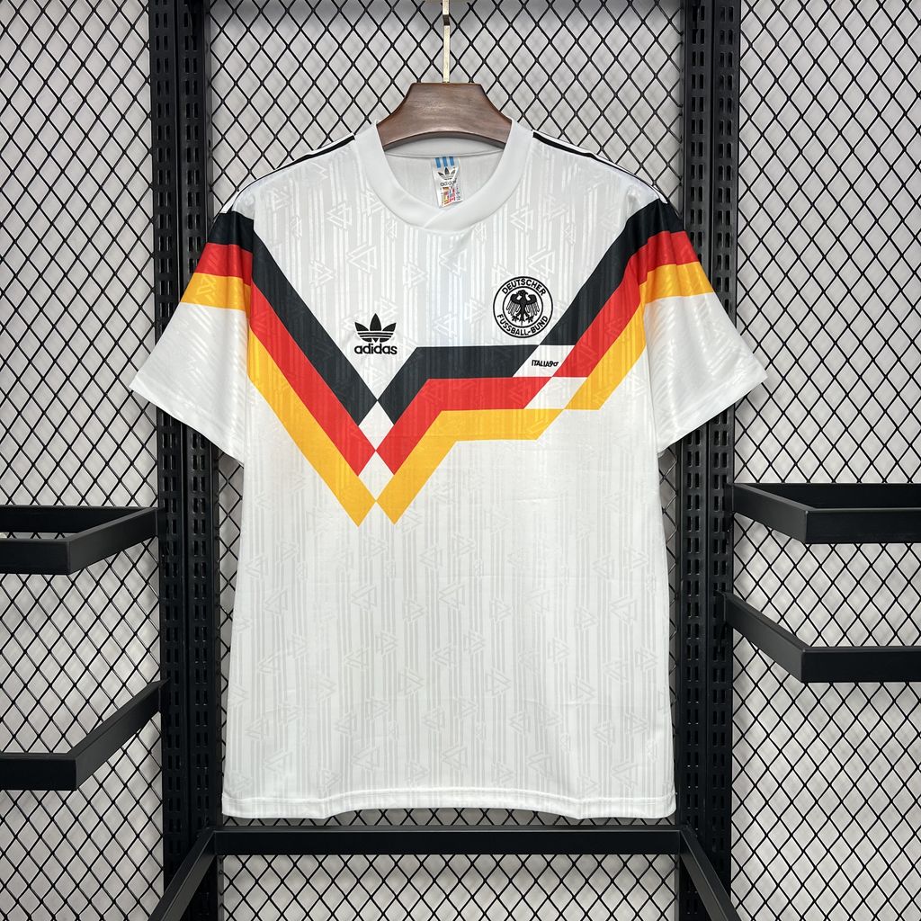 1990 Retro Germany Home Soccer Jersey