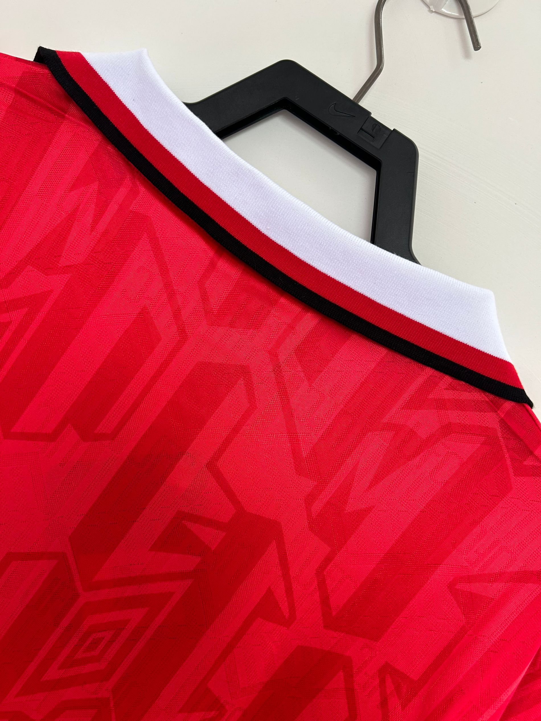 1992-94 Retro Manchester United Home Long Sleeve Football Jersey 1:1 Thai Quality