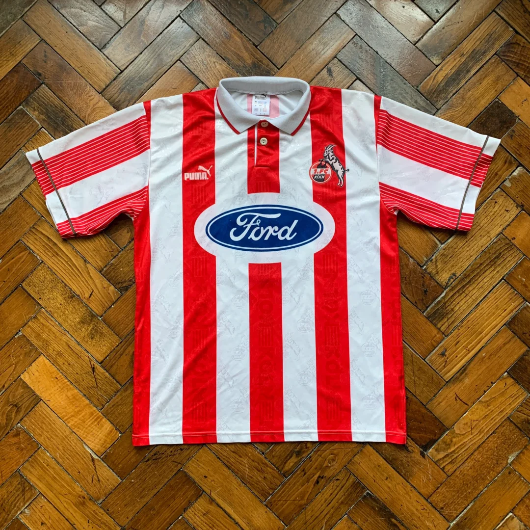 (S-4XL)Retro 1995/1996 FC Köln Home Football Jersey 1:1 Thai Quality