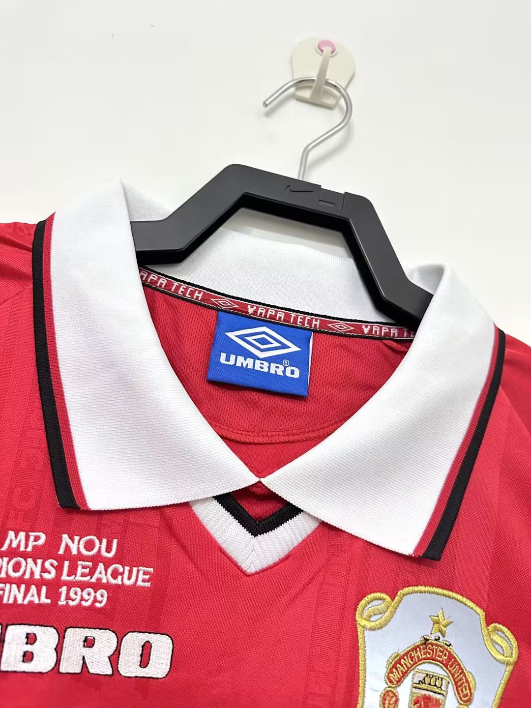 1999-00 Retro Manchester United Home Long Sleeve Football Jersey 1:1 Thai Quality