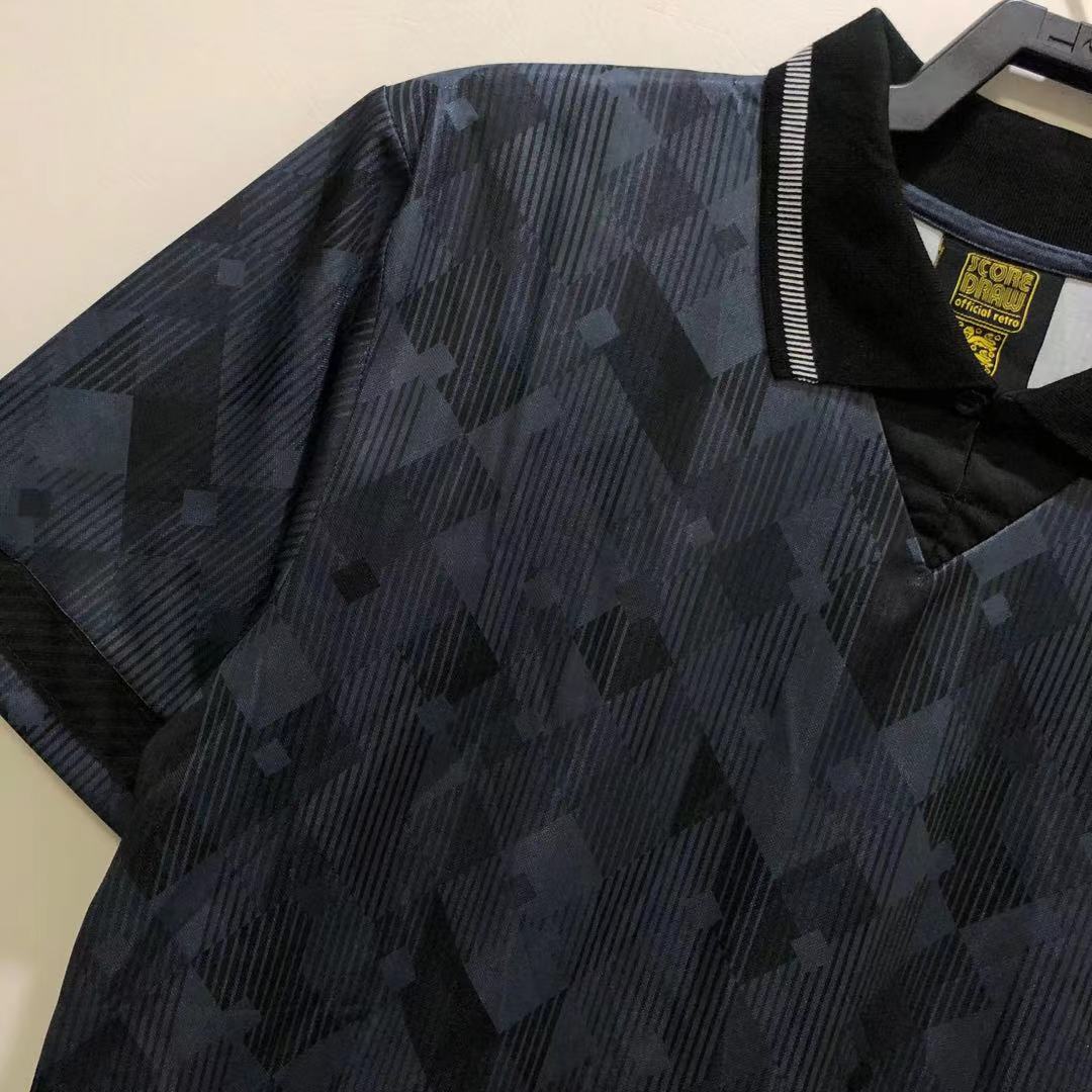 (No logo) 1990 retro England away football jersey 1:1 Thailand quality