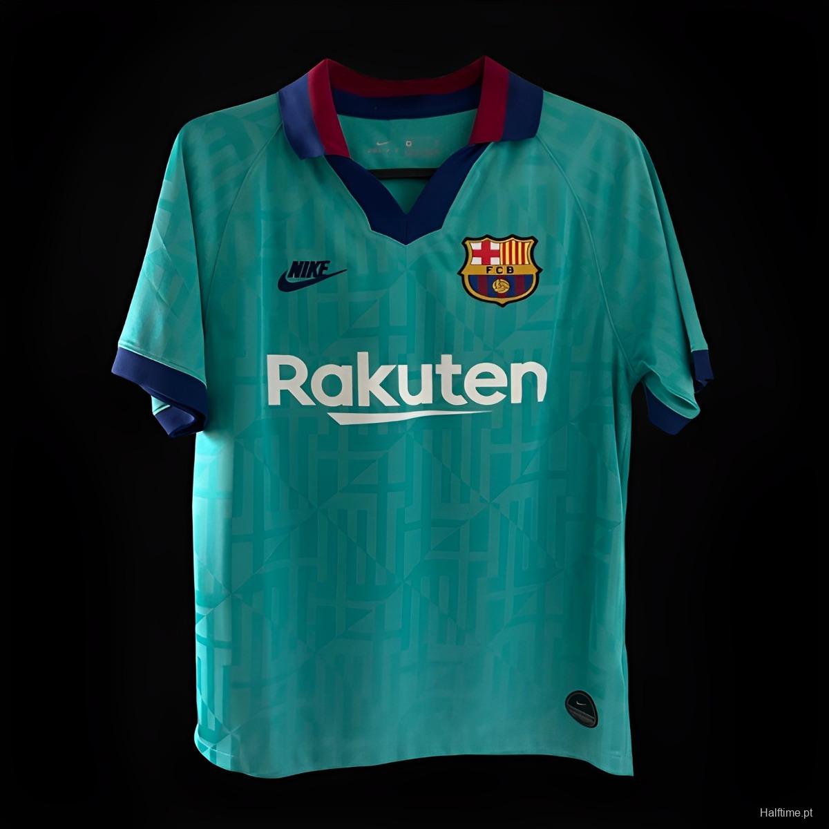 19/20 Retro Barcelona Third Blue Football Shirt 1:1 Thai Quality