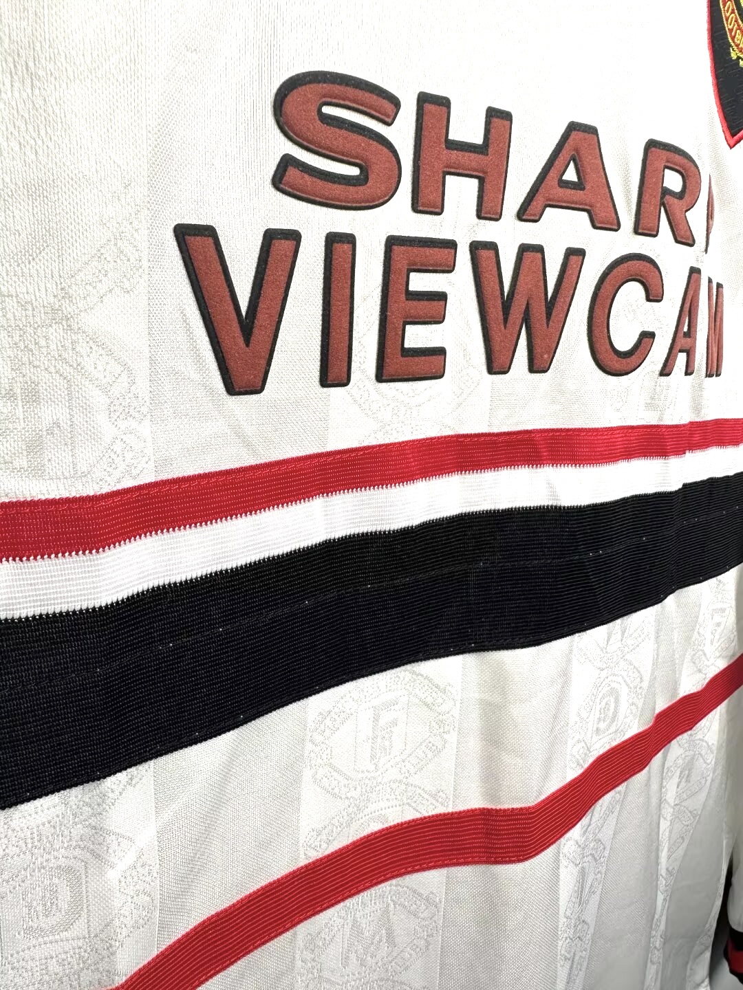 1998-99 Retro Manchester United Away Long Sleeve Football Jersey 1:1 Thai Quality