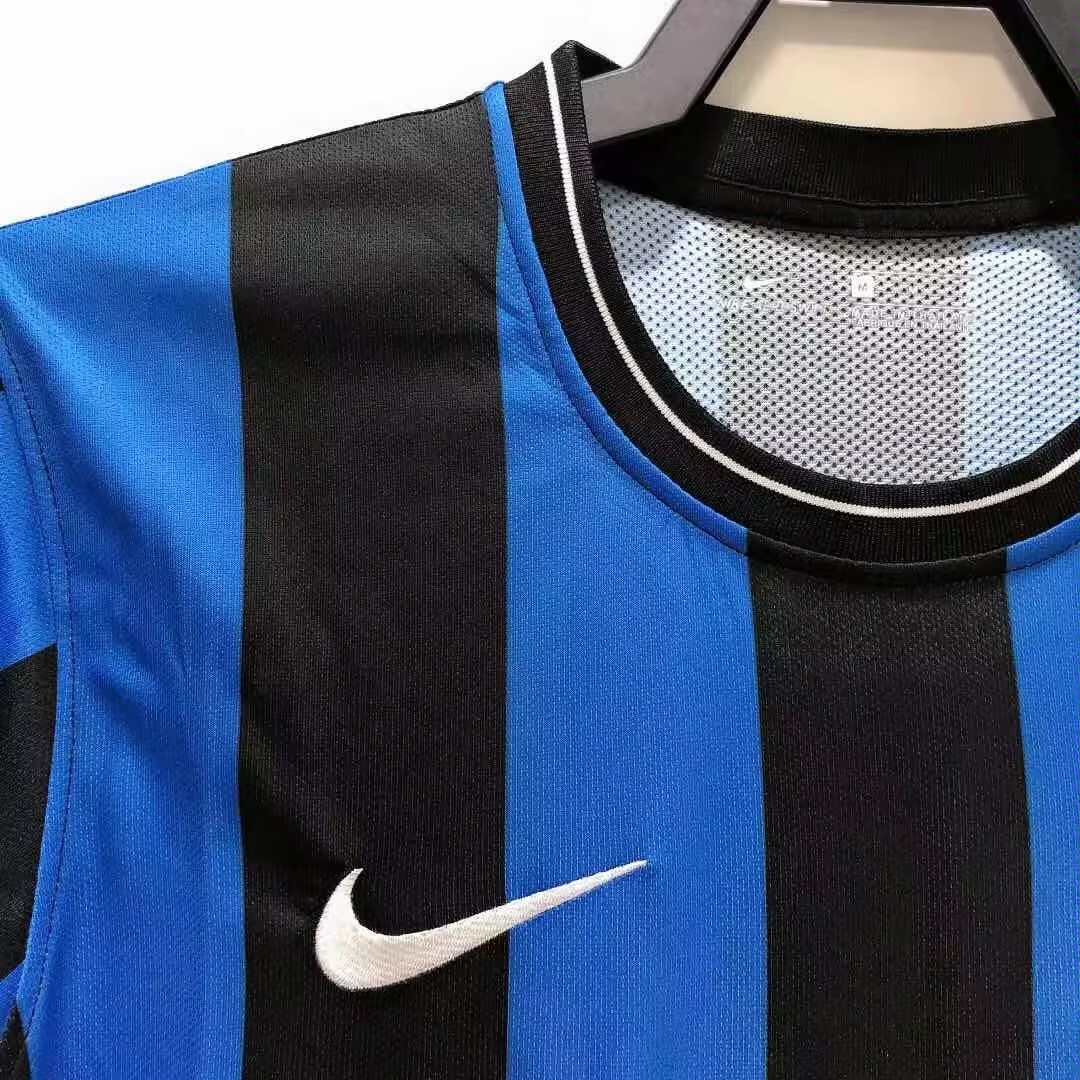 2010 Retro Inter Milan Home Blue and Black Football Jersey 1:1 Thailand Quality