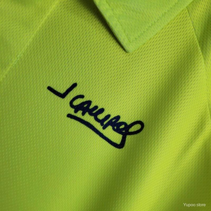1998 Retro Mexico Goalkeeper CAMPOS 1 Home Yellow Jersey 1:1 Thai quality
