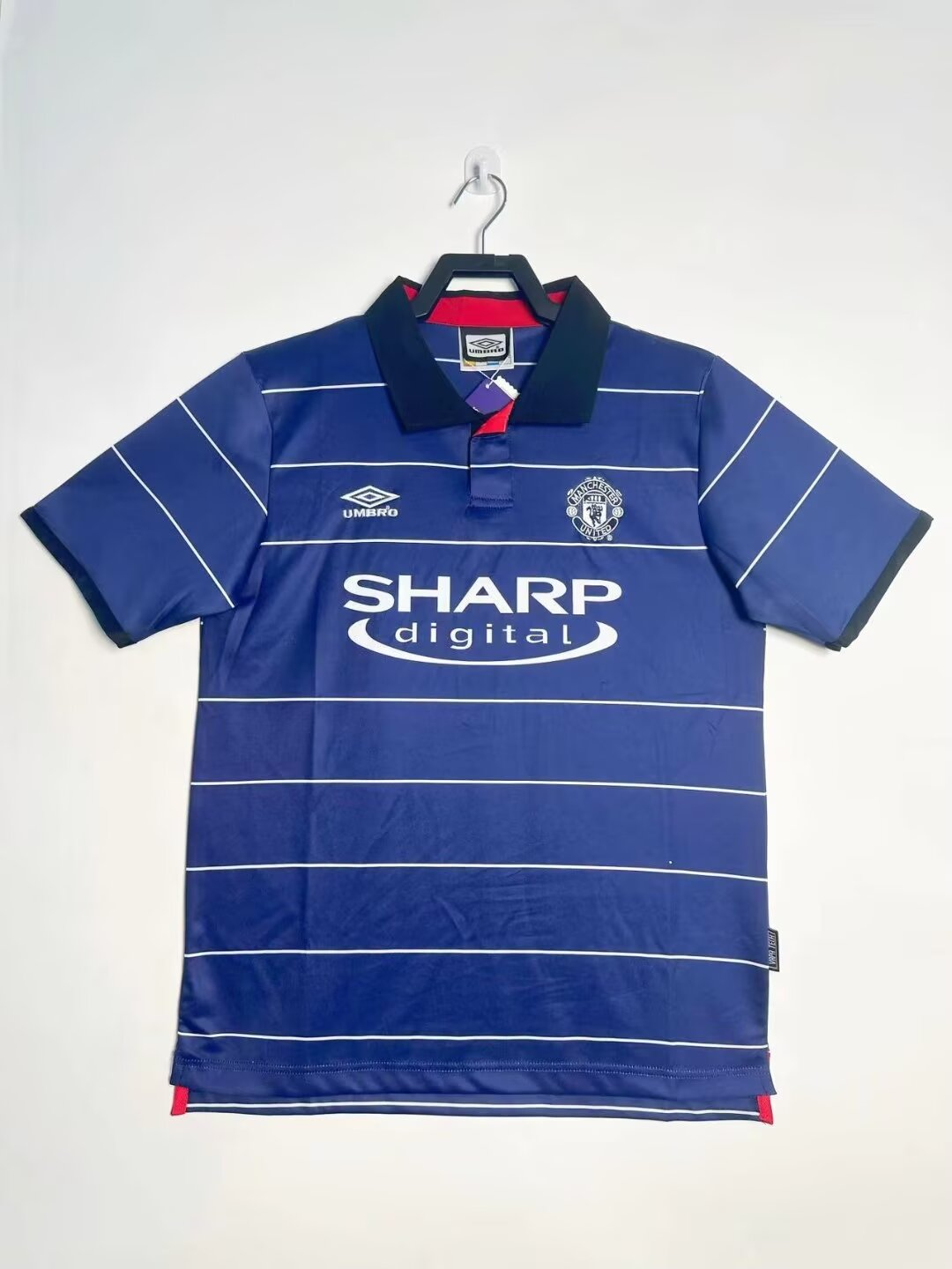 1999-00 Retro Manchester United Away Black Football Jersey 1:1 Thai Quality