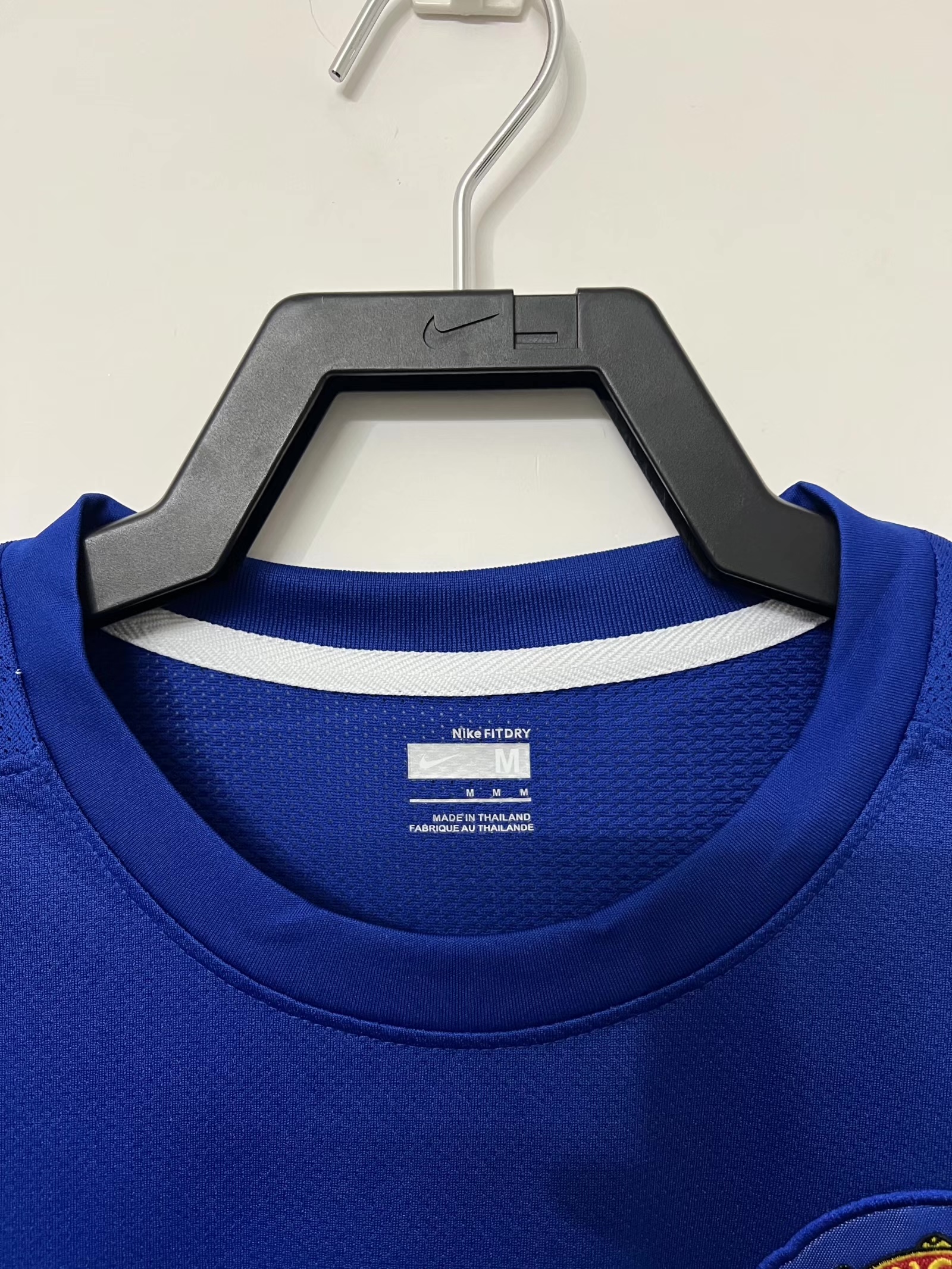 08/09 Retro Manchester United second away blue football jersey 1:1 Thai quality