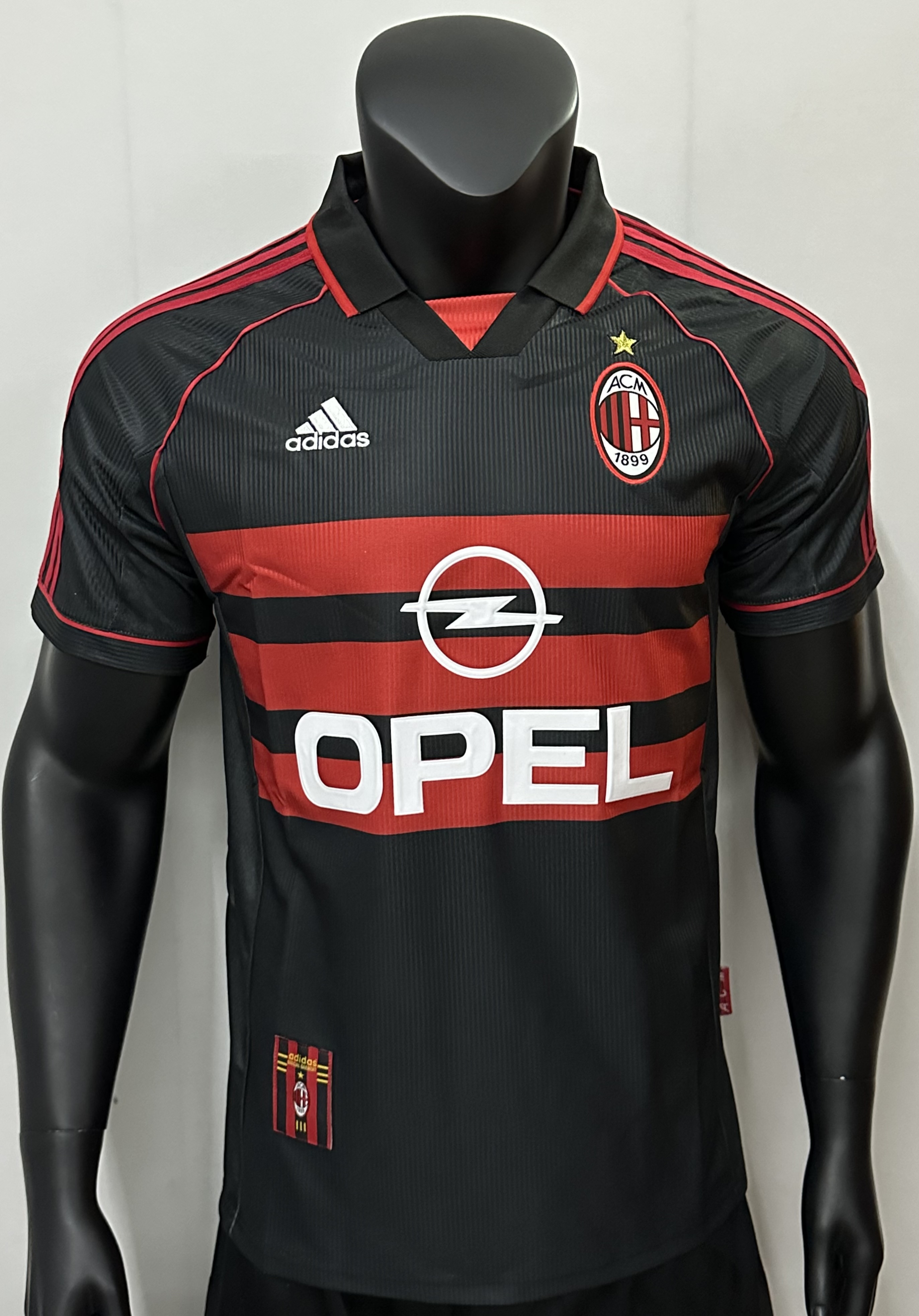 98/99  Retro AC Red and Black Away 1:1 Thai quality