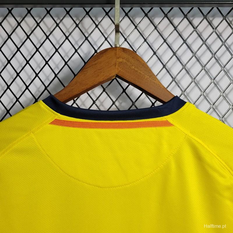 08/09 Retro Long Sleeve Barcelona Away Football Shirt 1:1 Thai Quality