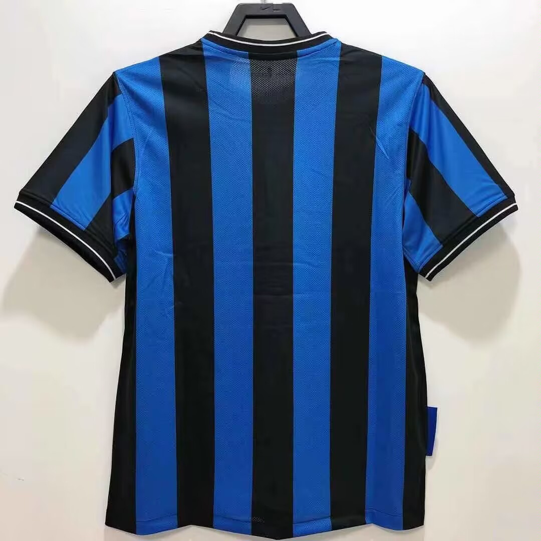 2010 Retro Inter Milan Home Blue and Black Football Jersey 1:1 Thailand Quality