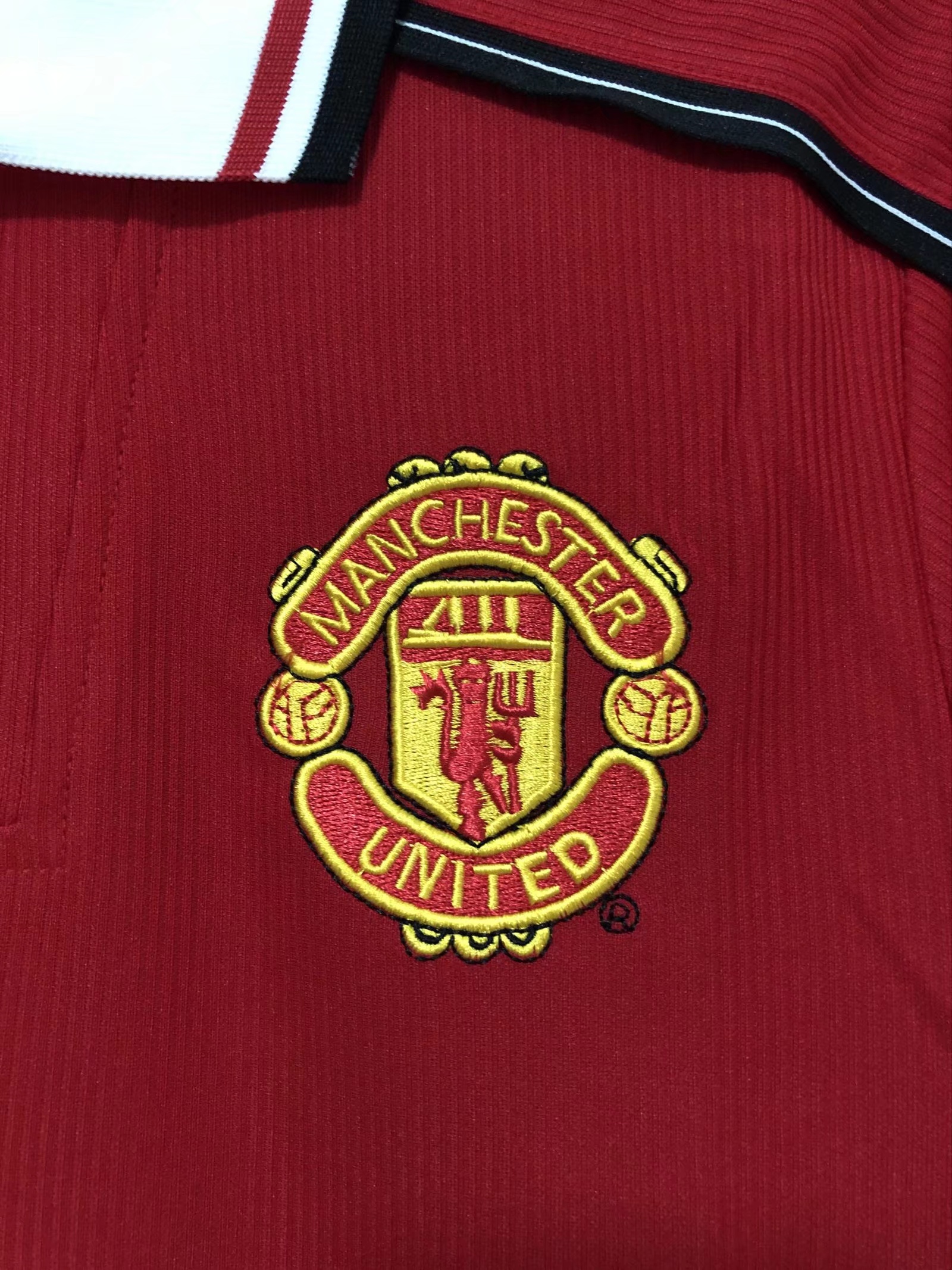 1998 Retro Manchester United Home Long Sleeve Football Jersey 1:1 Thai Quality