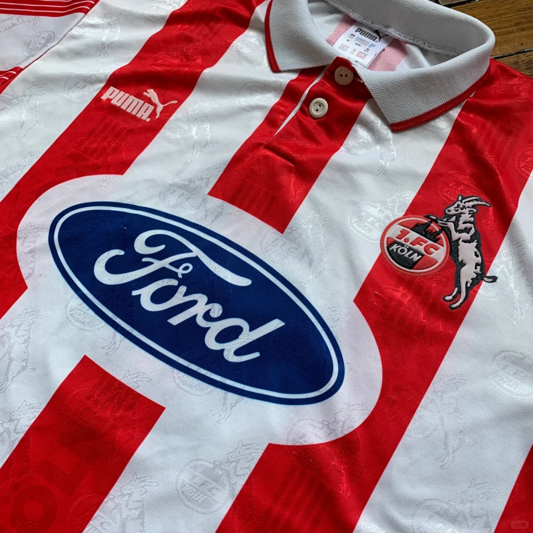(S-4XL)Retro 1995/1996 FC Köln Home Football Jersey 1:1 Thai Quality