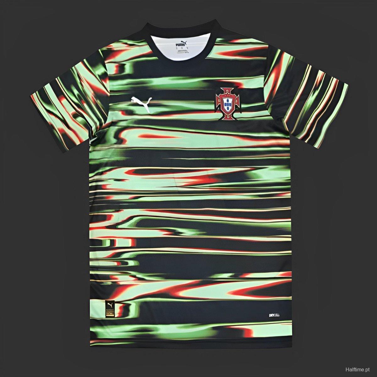 2024 Portugal Multi-Striped Pre-Match Shirt 1:1 Thai Quality