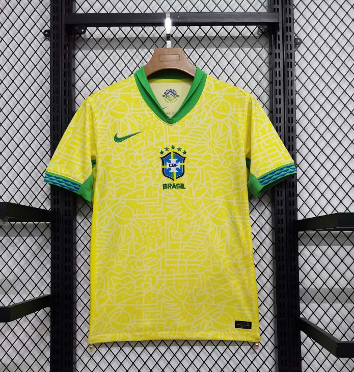 Brazil Home Kit 24/25 Copa America 2024 Football Jersey 1:1 Thai Quality