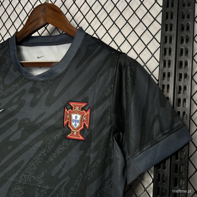 2024 Portugal Euro Black Goalkeeper Jersey 1:1 Thai Quality