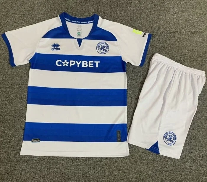 Kids version QPR Home Kit 24/25 Football Jersey 1:1 Thai quality