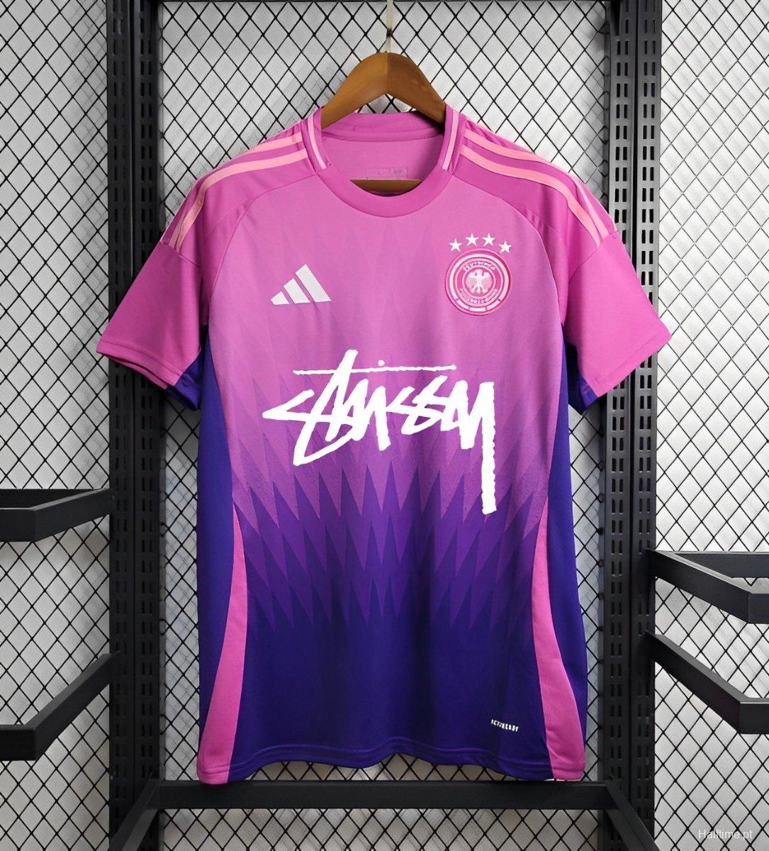 24/25 Germany x Stussy Away Purple Jersey 1:1 Thai Quality