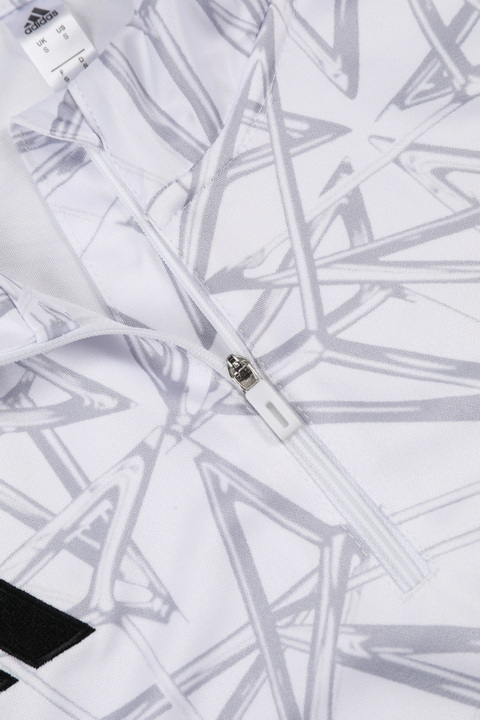 24/25 Real Madrid grey print half-zip training suit 1:1 Thai quality