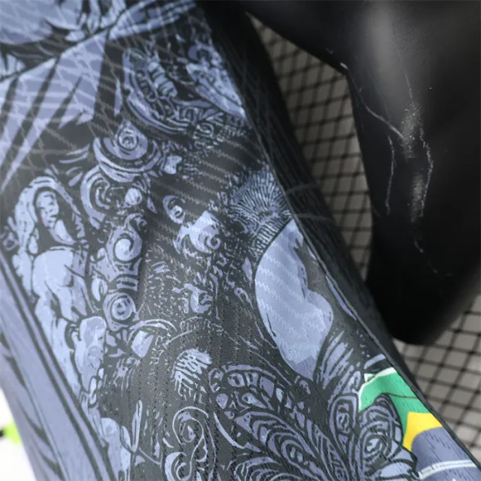 Player version Brazil Christ the Redeemer Special Edition black Copa America 2024 Football Jersey 1:1 Thai Quality