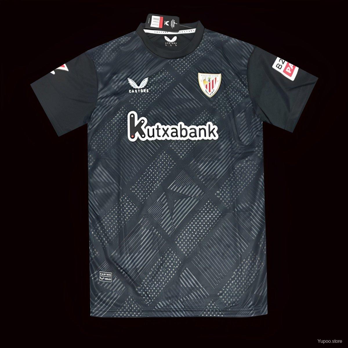 24/25 Athletic Bilbao Black Goalkeeper Jersey 1:1 Thai Quality
