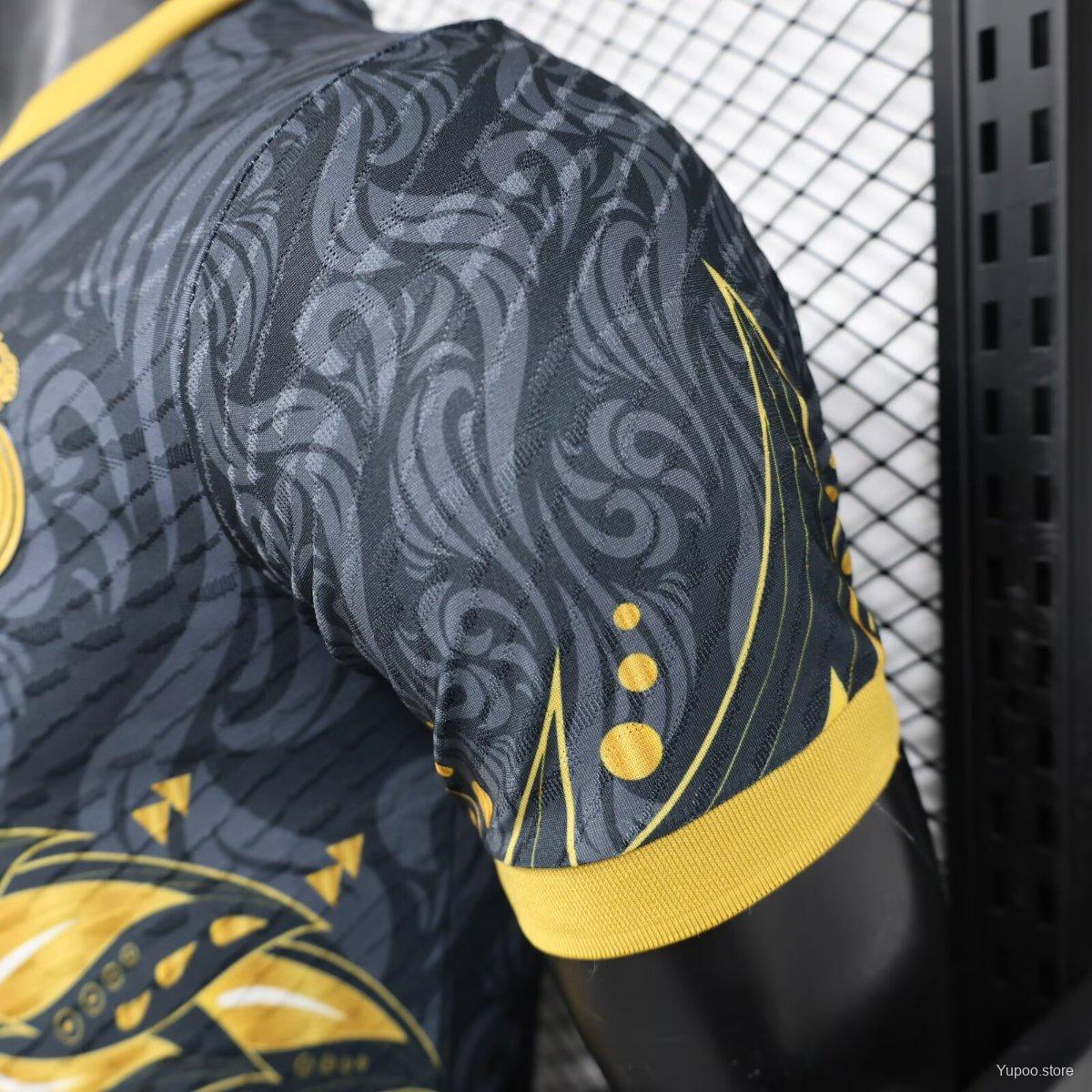 Player Version 24/25 Real Madrid Black/Golden Special Jersey 1:1 Thai Quality