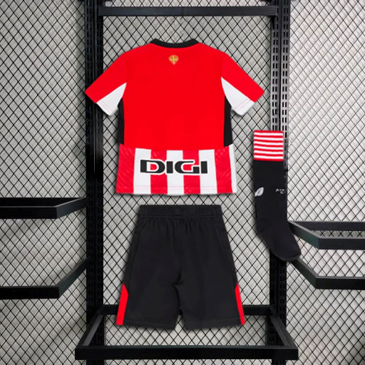 24/25 Athletic Bilbao Kids Home Kit 1:1 Thai Quality