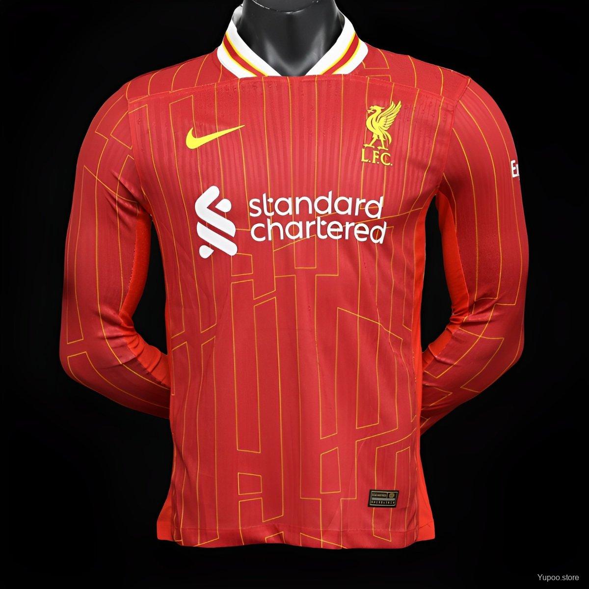 Player Version 24/25 LFC Away Long Sleeve Jersey 1:1 Thai Quality