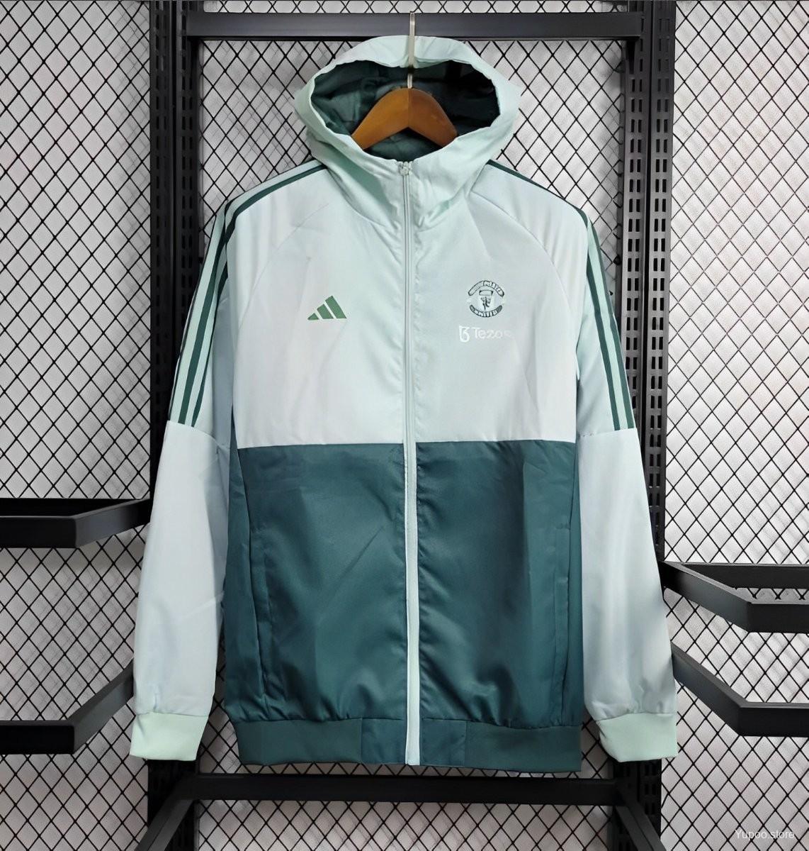 24/25 Man Utd Green Windbreaker 1:1 Thai quality