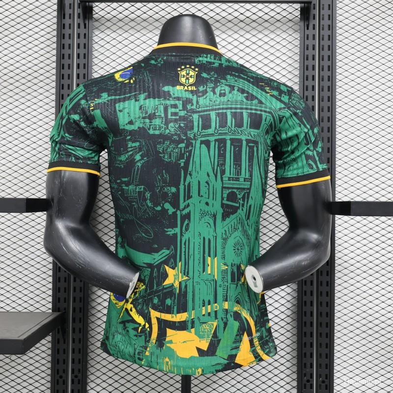 Player version 24/25 Brazil green special jersey 1:1 Thai quality