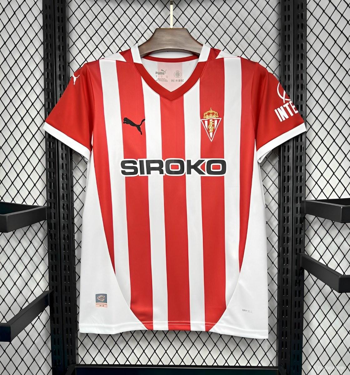 24/25 Sporting De Gijon Home Jersey 1:1 Thai Quality