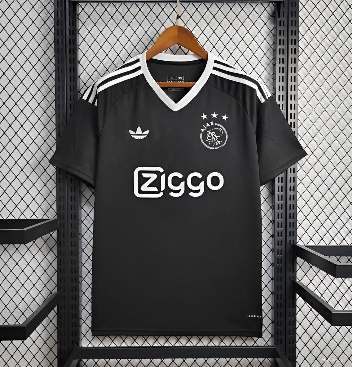 24/25 Ajax Black Pre-match Jersey Football Shirt1:1 Thai Quality