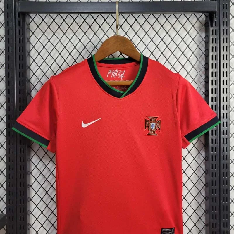 2024 Portugal Home Football Shirt 1:1 Thai Quality Kids Size