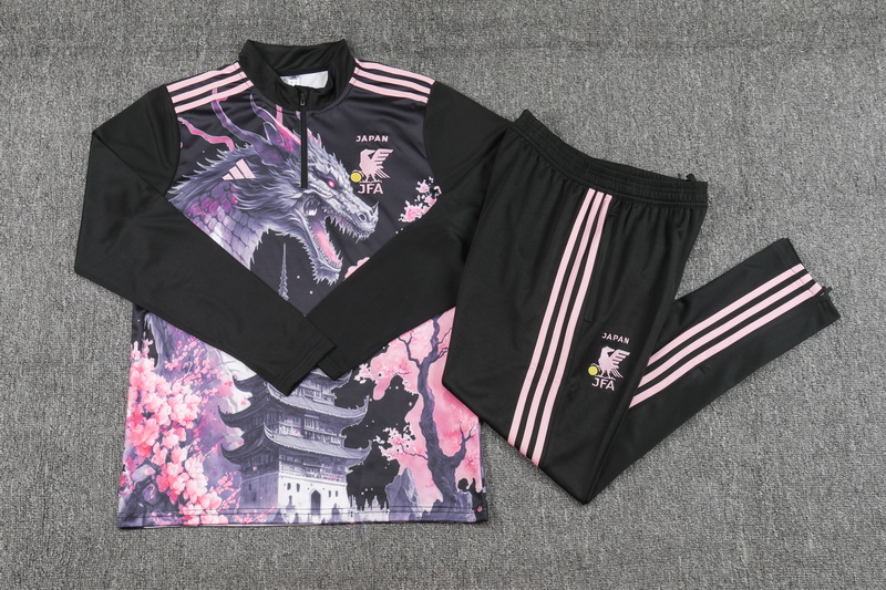 24/25 Japan black print Training suit set 1:1 Thai quality