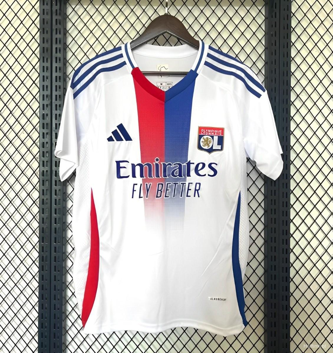 Lyon Home Kit 24/25 Football Jersey 1:1 Thai Quality