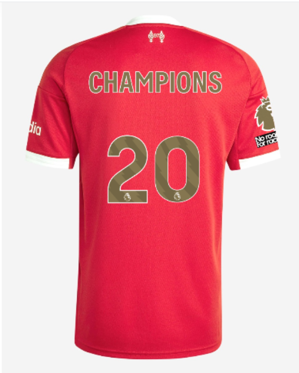 (S-4XL) Liverpool 25/26 Premier League Champions Home CHAMPIONS 20 Kit 1:1 Thai Quality