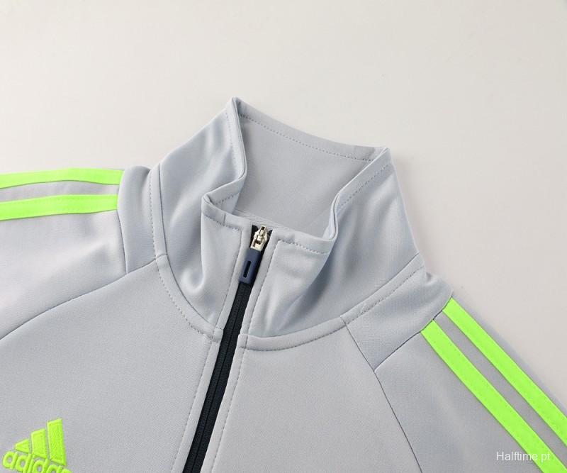 24/25 Bayern Munich Grey/Black Full Zipper Jacket +Long Pants 1:1 Thai quality