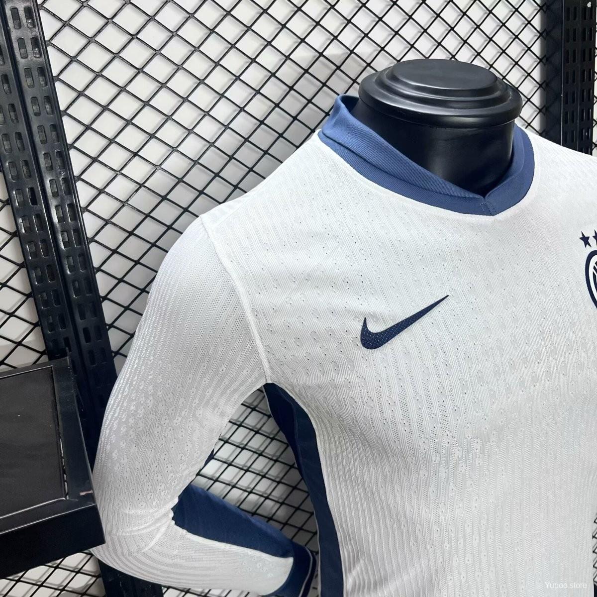 Player Version 24/25 Inter Milan Away White Long Sleeve Jersey 1:1 Thai Quality