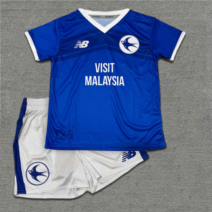 Kids Cardiff City 24/25 Home Jersey 1:1 Thai quality