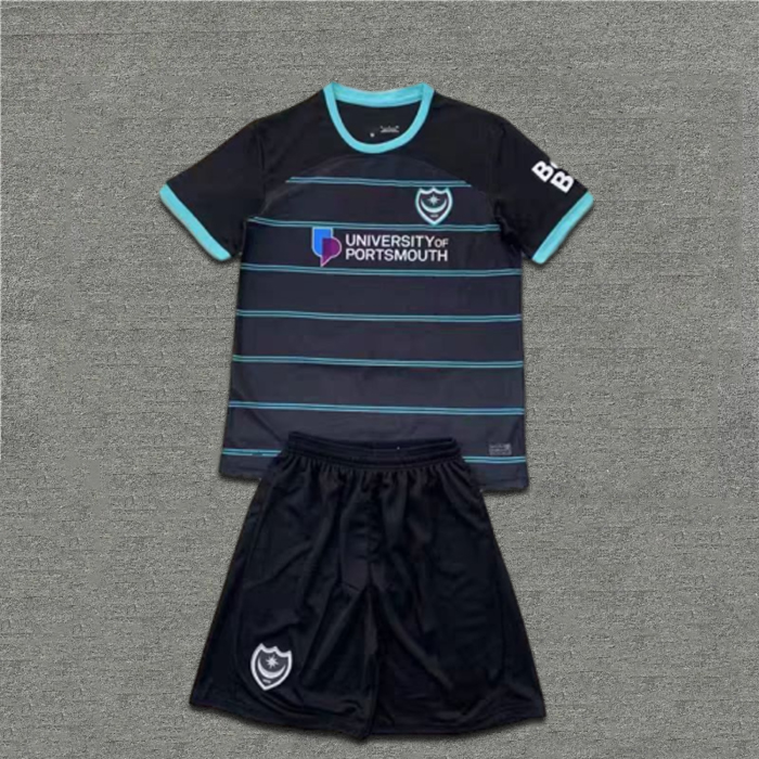Kids 24/25 Portsmouth Away Jersey 1:1 Thai Quality