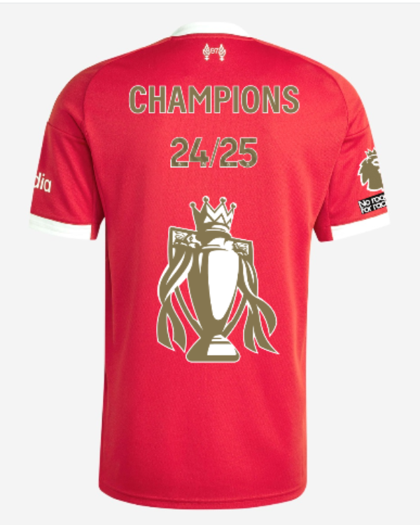 (S-4XL) Liverpool 25/26 Premier League Champions Home Kit 1:1 Thai Quality