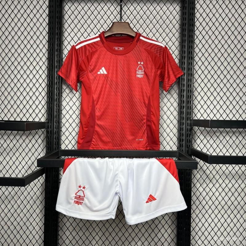 24/25 Kids Nottingham Forest Home Jersey 1:1 Thai quality