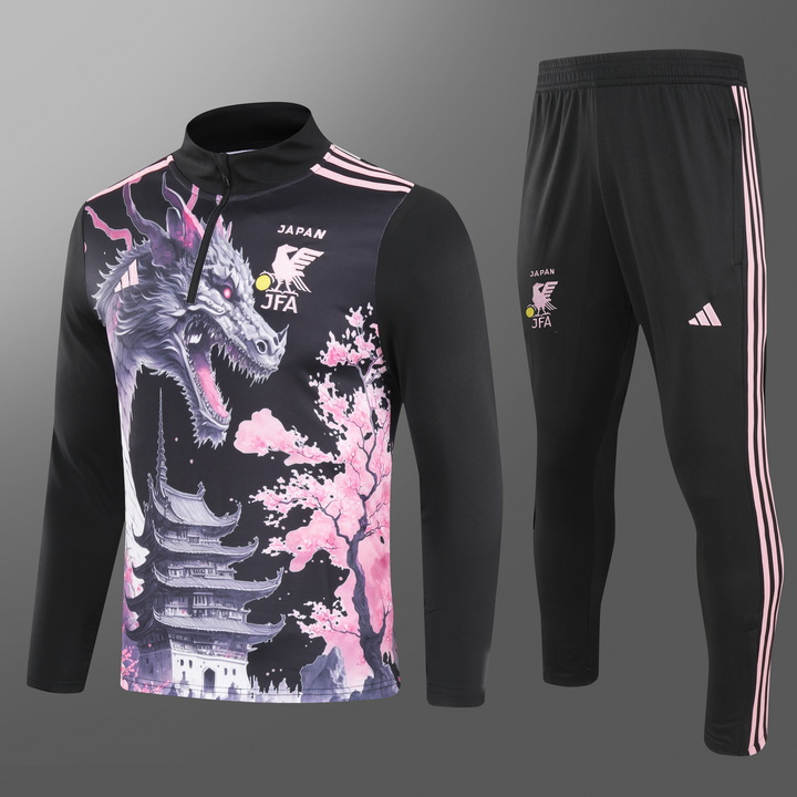24/25 Japan black print Training suit set 1:1 Thai quality