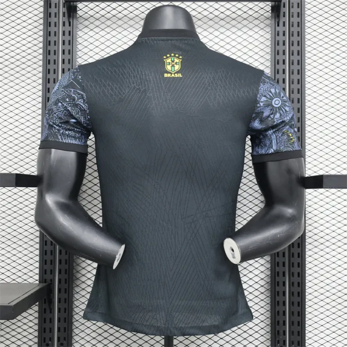 Player version Brazil Christ the Redeemer Special Edition black Copa America 2024 Football Jersey 1:1 Thai Quality
