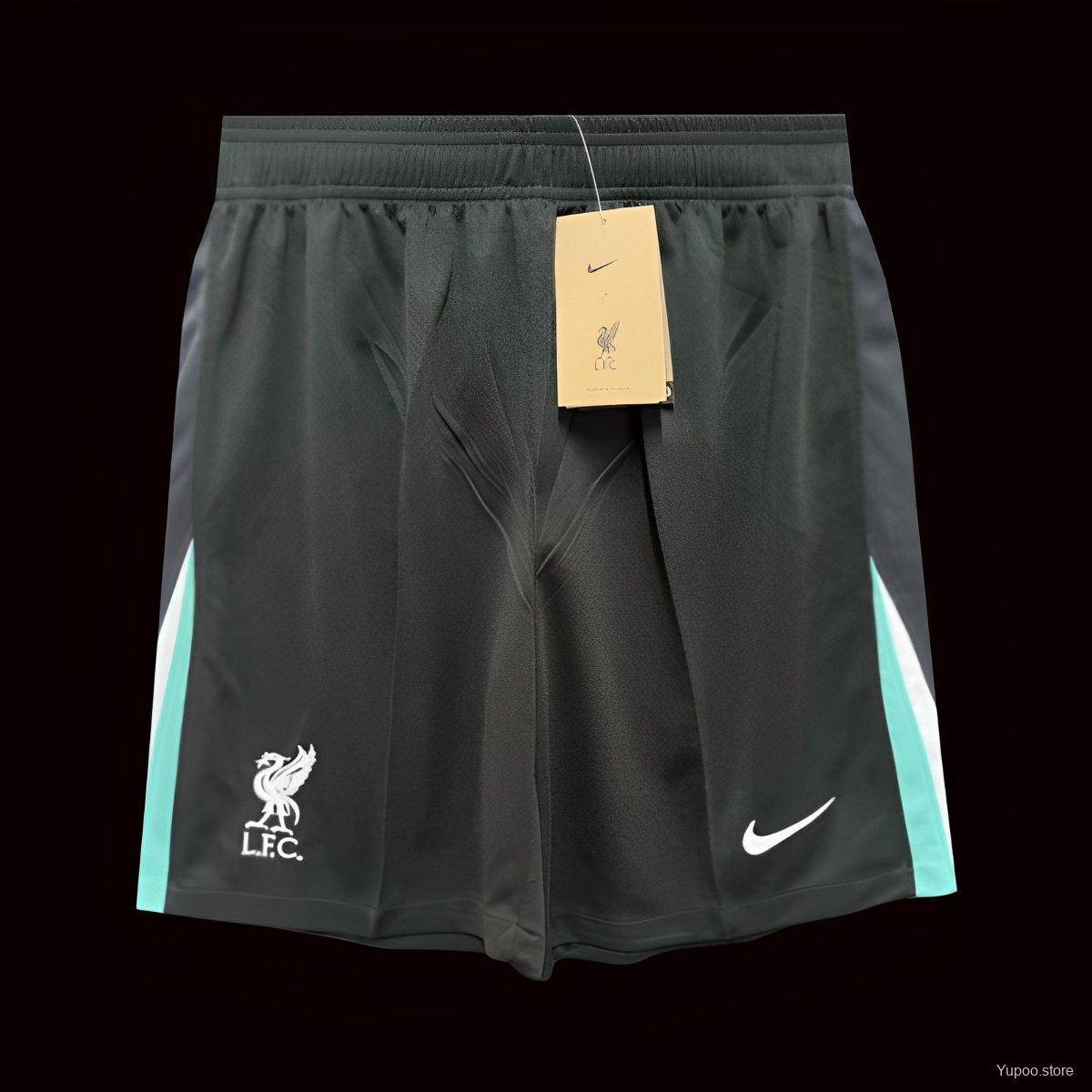 24/25 LFC Away Black Shorts 1:1 Thai Quality