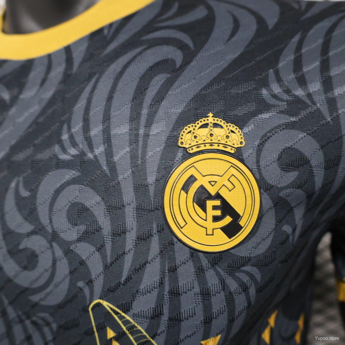 Player Version 24/25 Real Madrid Black/Golden Special Jersey 1:1 Thai Quality