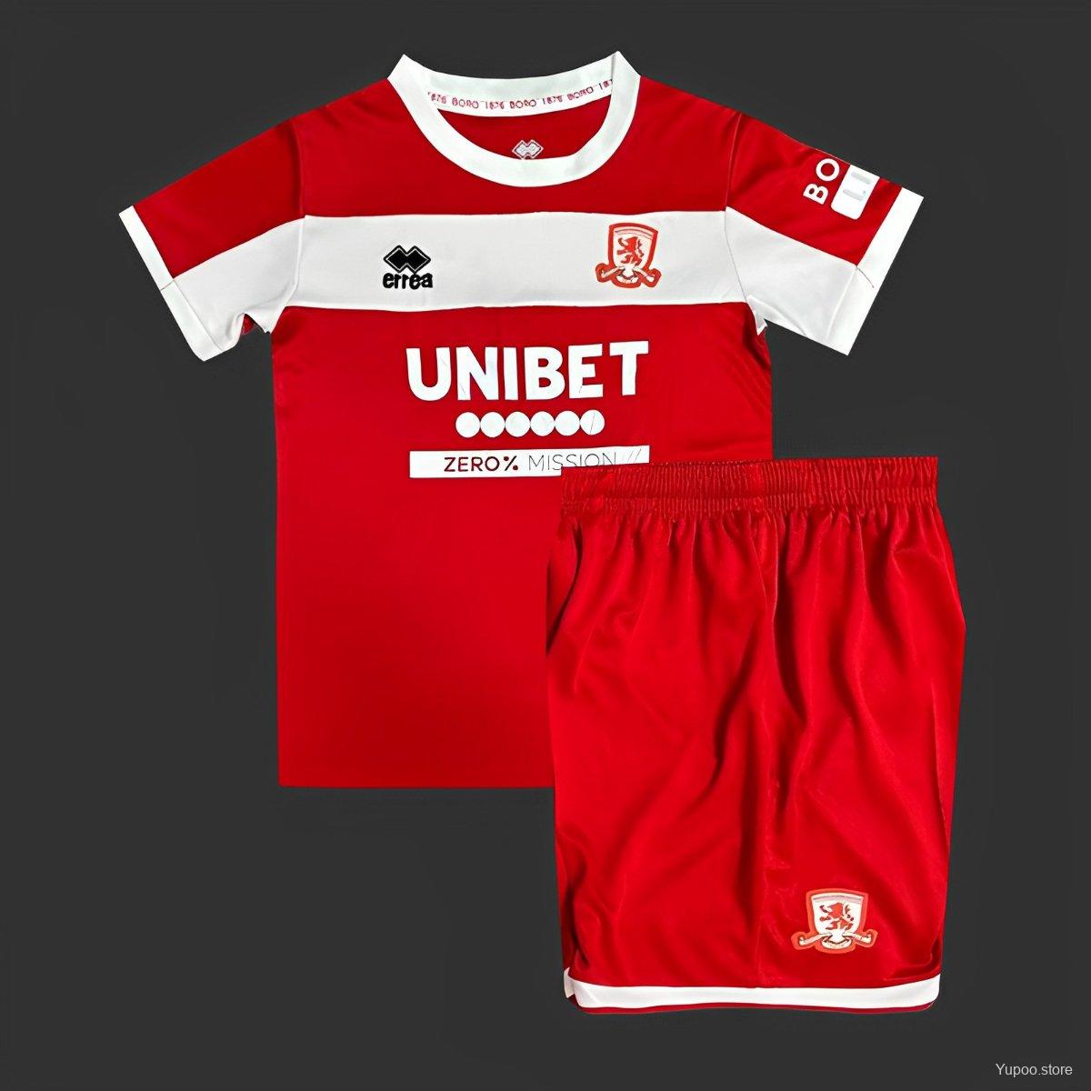 24/25 Kids Middlesbrough Home Jersey 1:1 Thai Quality