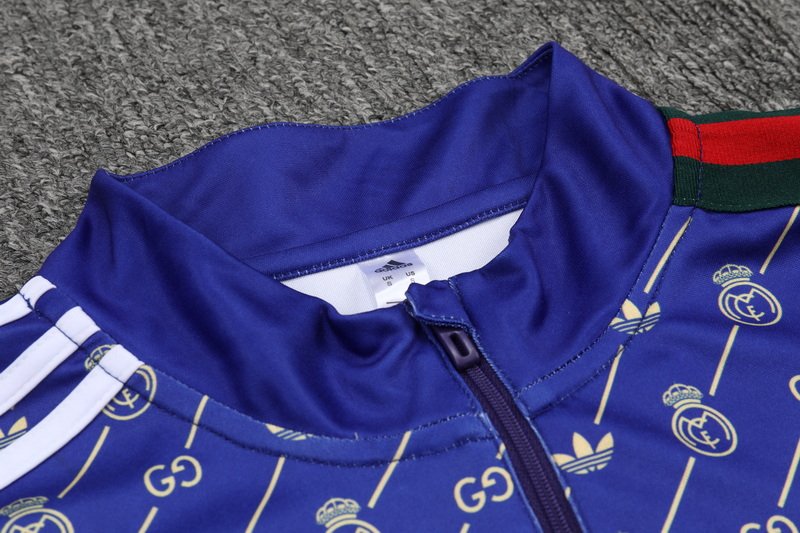 24/25 Real Madrid purple co-branded half-pull training suit 1:1 Thai quality