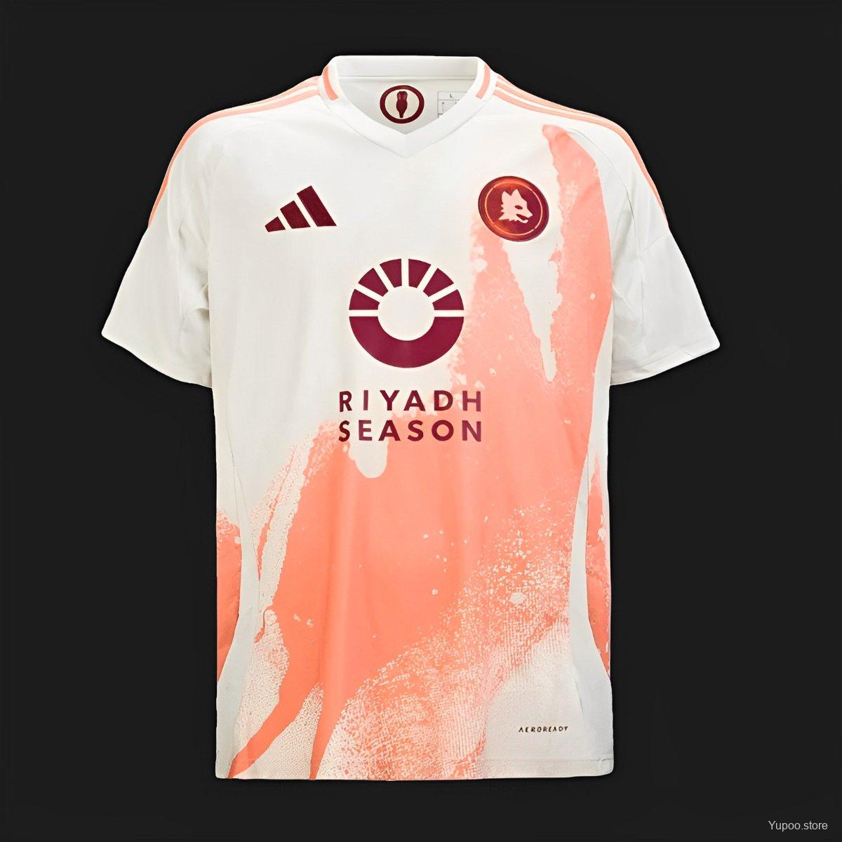 24/25 AS Roma Away White Jersey 1:1 Thai Quality 1:1 Thai Quality