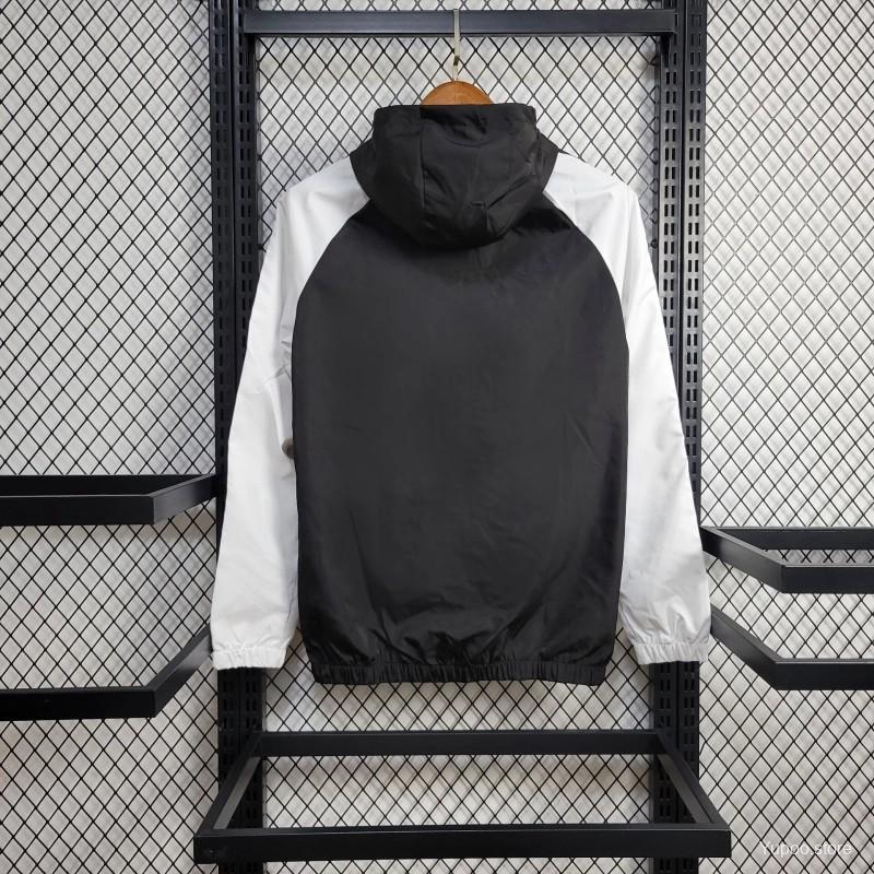 24/25 Man Utd Black/White Windbreaker 1:1 Thai quality